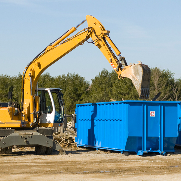 are there any restrictions on where a residential dumpster can be placed in Bearden